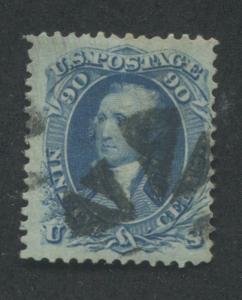 1861 US Stamp #72 90c Used Canceled F/VF Catalogue Value $575