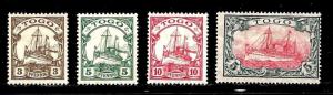 Togo German Protectorate Scott #20-23 Mint Hinged