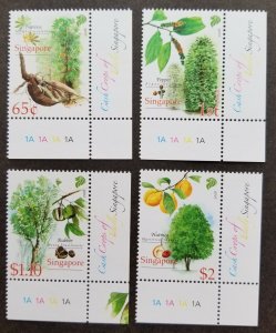 Singapore Cash Crops Of Early Plants 2008 Tree Fruit Plant Food (stamp plate MNH