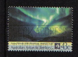 Australian Antarctic Territory L81 Used NH 1991 Aurora 43c.