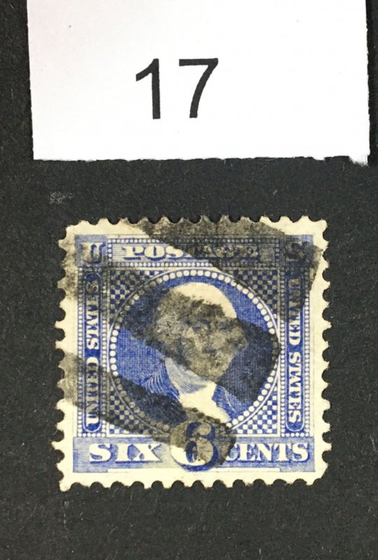 MOMEN: US STAMPS # 115 GRID USED LOT #E 17