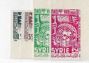 Syria Sc #392-393, C200-201  imperf NH VF