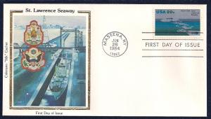 UNITED STATES FDC 20¢ St Lawrence Seaway 1984 Colorano