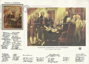 1686-89 1976 Bicentennial Souvenir Sheets - set of 4 Colorano Silk