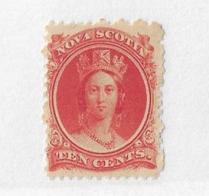 Nova Scotia Sc #12   10c red  NH VF