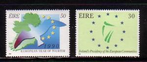 Ireland Sc 763-64 1990 Tourism Year stamp set mint NH