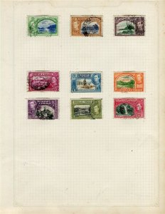 TRINIDAD; 1938-40s early GVI issues useful used range of values on album page