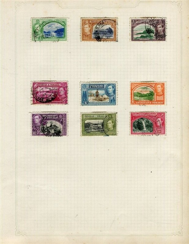 TRINIDAD; 1938-40s early GVI issues useful used range of values on album page