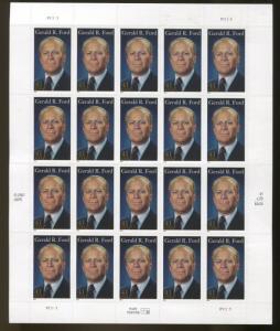 US Sheet MNH #4199 Gerald R. Ford, President  41 Cent  