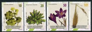 421 - NORTH MACEDONIA - Flora - Saffron - Houseleek - Fescue - MNH Set