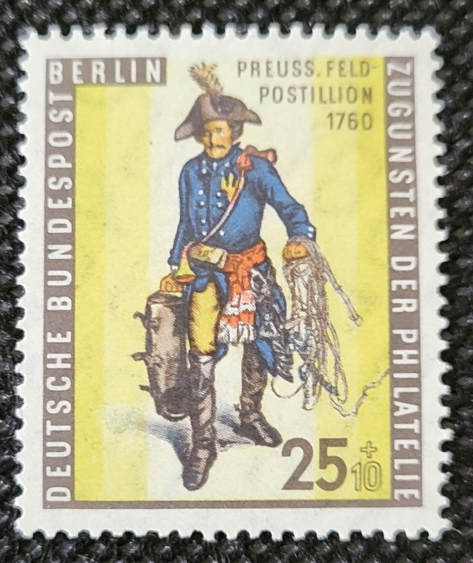 Germany, 1955, Berlin occupation, Prussian Postillion,#9NB13, MN, SCV$5.00