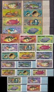 1967 Umm Al Qiwain 171-197b Sea fauna 30,00 €