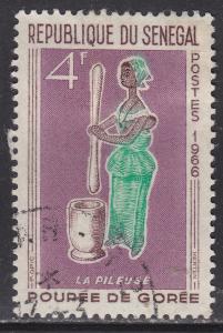Senegal 264  Woman Pounding Grain 1966
