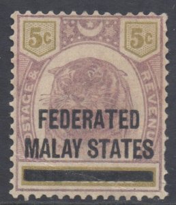 Malaya FMS Federated States Scott 9 - SG9, 1900 on Perak 5c MH*