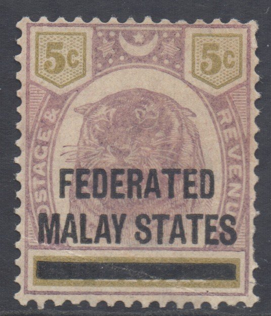 Malaya FMS Federated States Scott 9 - SG9, 1900 on Perak 5c MH*