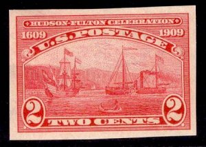 US Stamp #373 2c Carmine Half Moon Clermont IMPERF MINT Hinged SCV $20.00