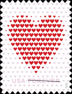 5431 Made Of Hearts US Single Stamp Mint/nh FREE SHIPPING Delivery After 1/31