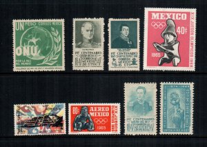 Mexico 8 diff MNH