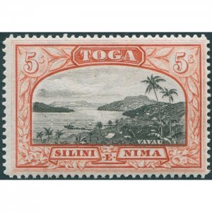 Tonga 1943 5s black & brown-red SG82 unused