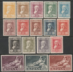 Spain 1930 Sc 386-402 complete set MH