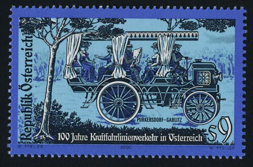 Austria 1823 MNH Scheduled Motorized Vehicle Passenger Transportation 