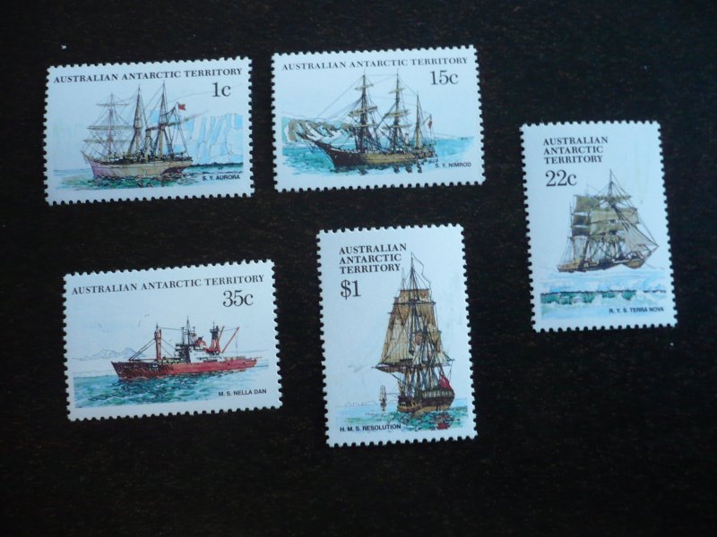 Stamps- Australia Antarctic Terr.- Scott#L37,L41,L45,L47,L52-MNH Set of 5 Stamps