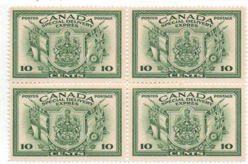 Canada E10 Block of four Mint never hinged