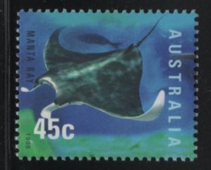 Australia 1998 MNH Sc 1703 45c Manta ray