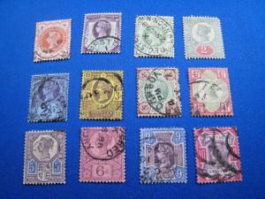 GREAT BRITAIN  -  SCOTT #111-122 - Complete Set  -  Used      (brig)