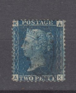 J44100 JL Stamps 1858-69 great britain used 2p #29, wmk 20 perf 14