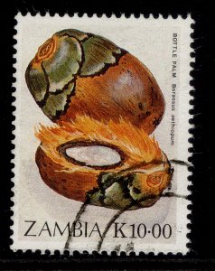 ZAMBIA QEII SG599, 1989 10k bottle palm, FINE USED.