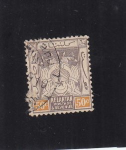 Malaya Federated States: Kelantan: Sc #25, Used (35516)