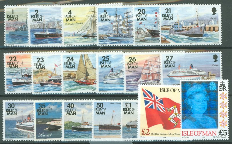 Isle of Man #531-553c  Single (Complete Set)