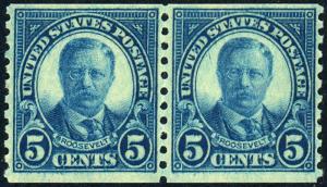 U.S. #602 MINT Pair OG VLH 