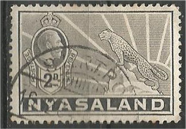 NYASALAND, 1934, used 2p George V Scott 41