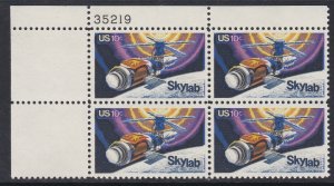1529 Skylab Plate Block MNH