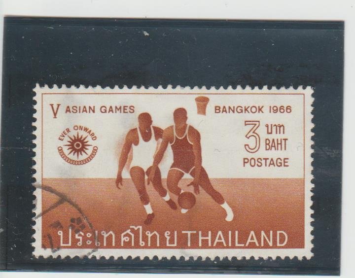 Thailand  Scott#  448  Used  (1966 Netball)