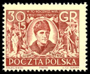 POLAND Sc B83 MNH - 1932 30g+15g - 70th birth anniv of Ludwik Warynski