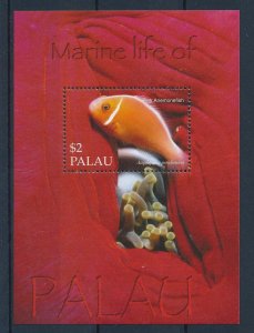 [35247] Palau 2004 Marine life Pink anemonefish Souvenir Sheet MNH