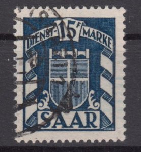 SAAR Official 1949 Sc#O34 Mi#D40 used (DR1456)