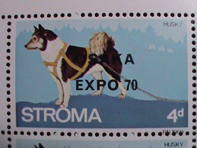 ​STROMA 1970 -EXPO'70 OSAKA-JAPAN-LOVELY BEAUTIFUL DOG MNH SHEET VERY FINE