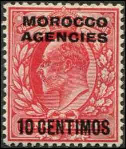 Great Britain Morocco Agencies SC# 35 Edward VII 10c MH SCV $13.50
