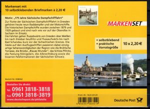 Germany Bund Scott # 2628a, mint nh, cpl. booklet, Mi # MH85