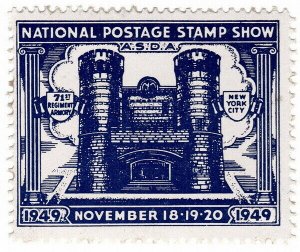 (I.B) US Cinderella : ASDA National Postage Stamp Show (New York 1949)