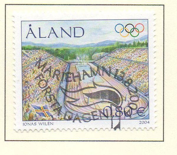 Aland Finland Sc 226 2004 Athens Olympics  stamp used