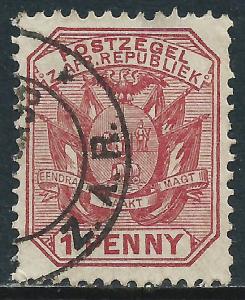 Transvaal, Sc #154, 1d Used