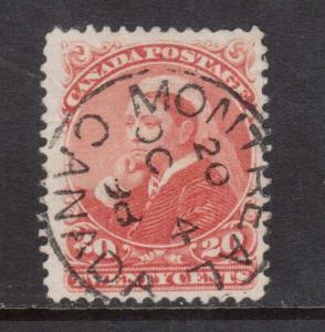 Canada #46 VF Used With Ideal Montreal Oct 4 1898 CDS Cancel