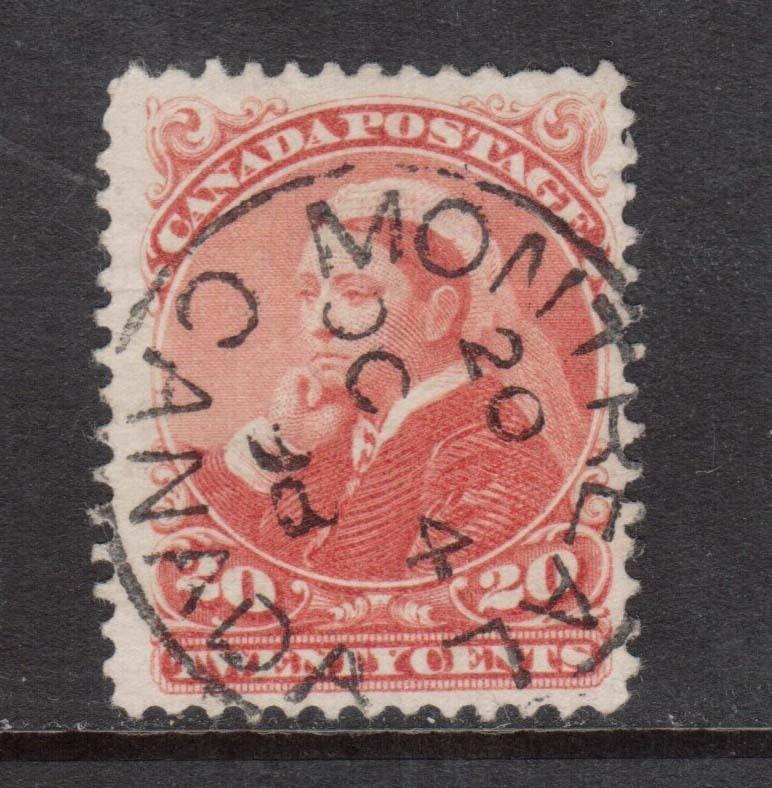 Canada #46 VF Used With Ideal Montreal Oct 4 1898 CDS Cancel