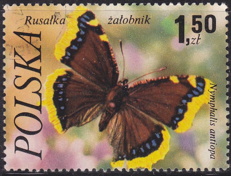 Poland 2230 Nymphalis Antiopa 1.50zł 1977