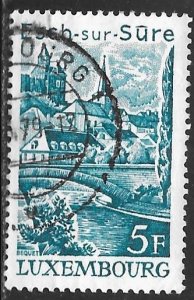 Luxembourg 599: 5f Esch-sur-Sure, used, F-VF